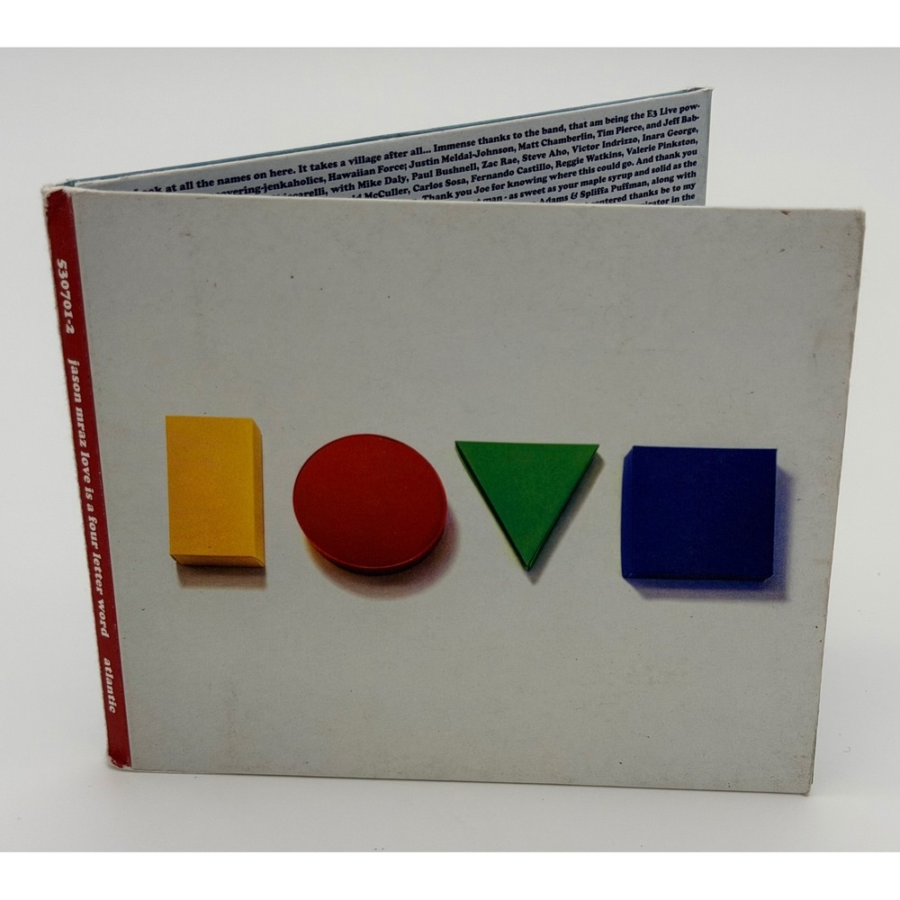 Jason Mraz Love Is a‎ Four Letter Word CD 2012 Atlantic Records